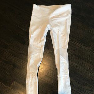 Alo High Waisted White Leggings